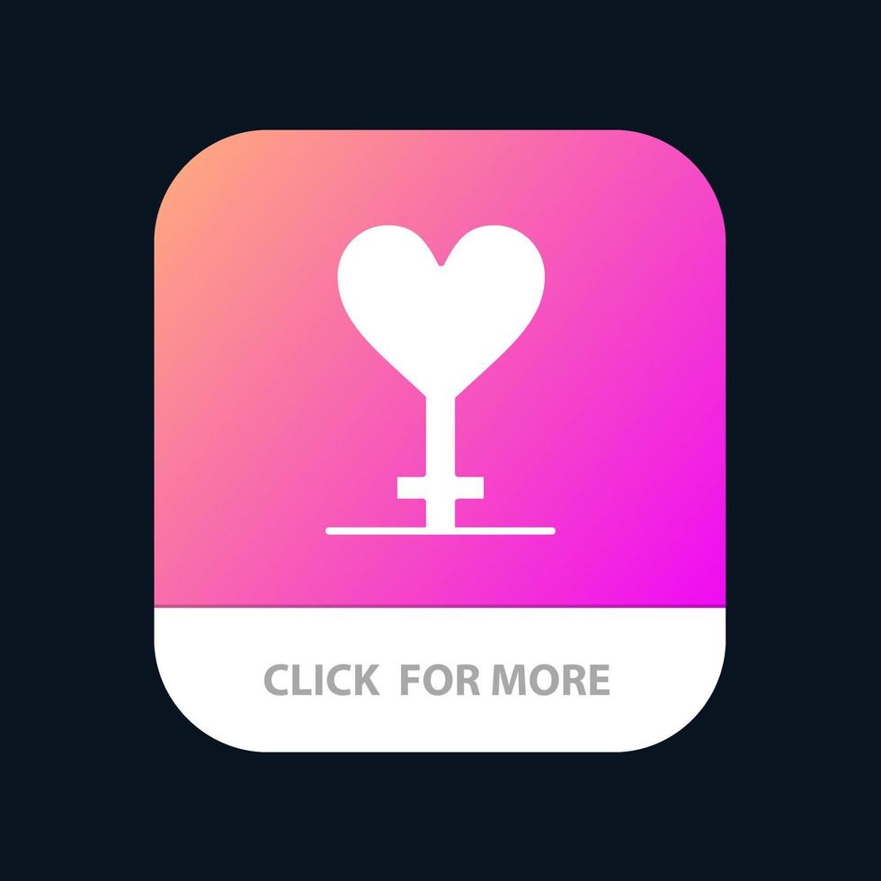 hart geslacht symbool mobiel app icoon ontwerp vector
