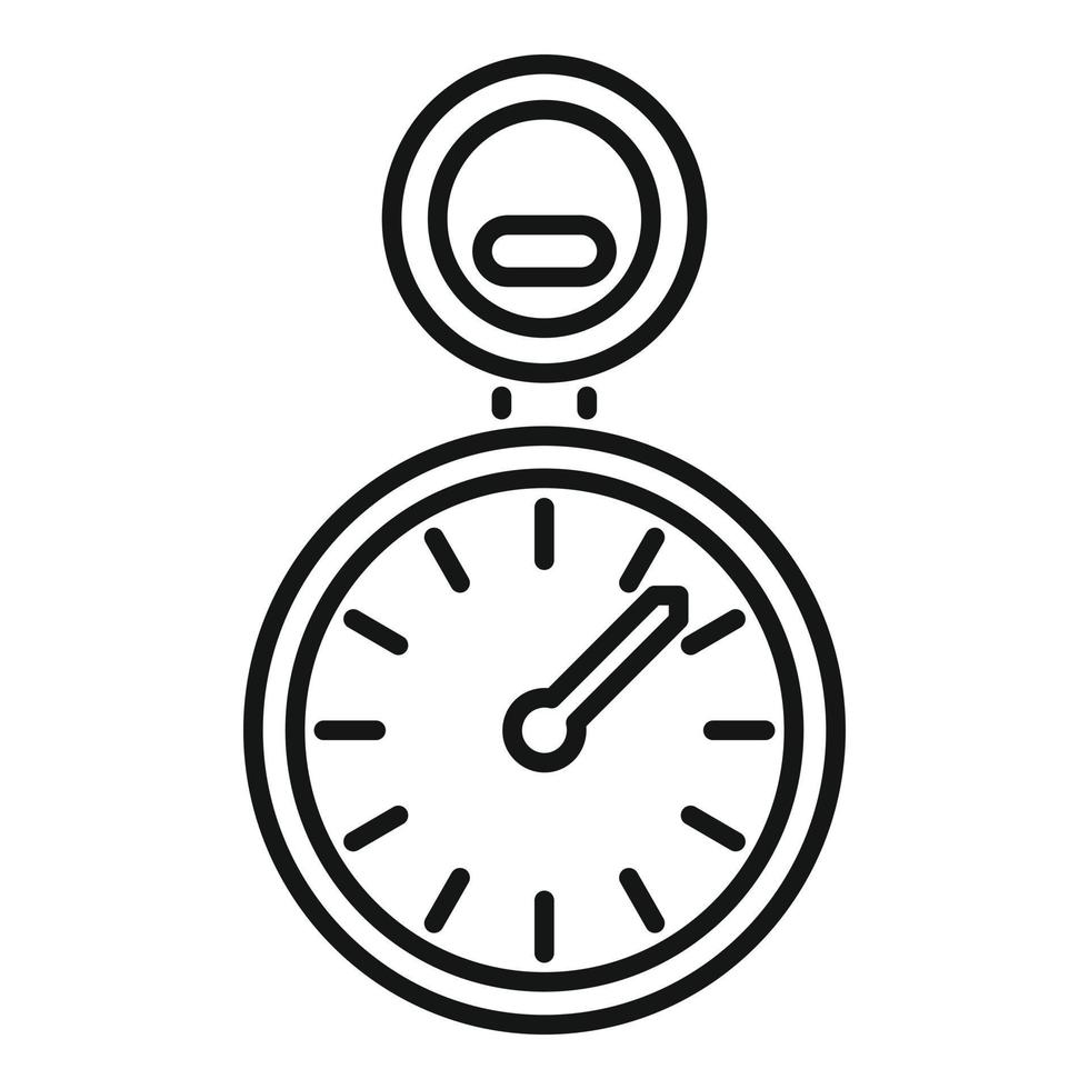 stopwatch icoon schets vector. bedrijf tijd vector