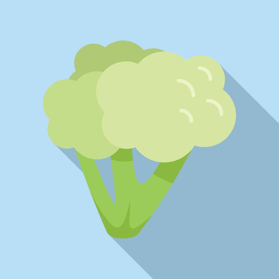 voedsel brocoli icoon vlak vector. fabriek salade vector