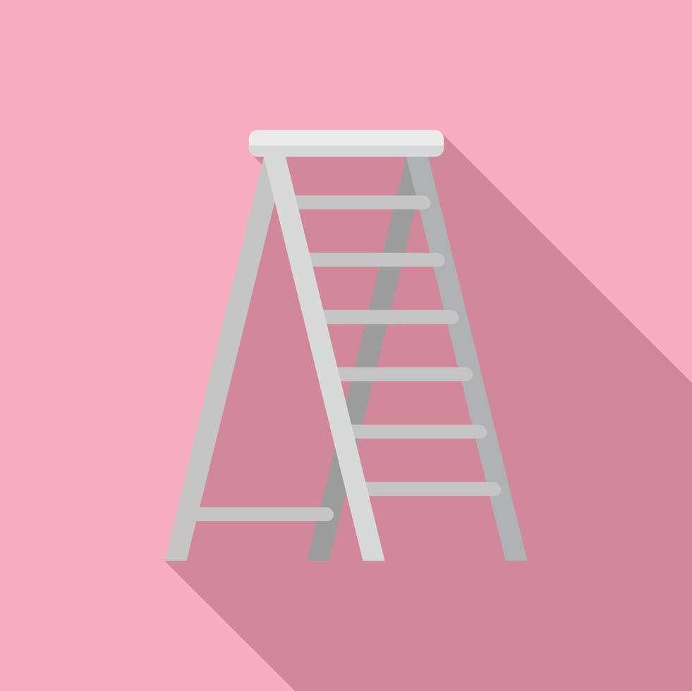 huishouden ladder icoon vlak vector. stap bouw vector