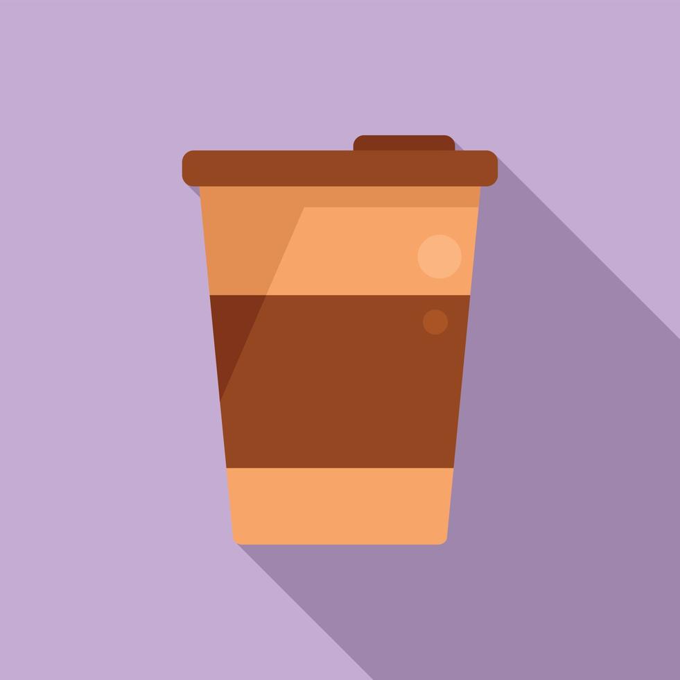 koffie kop icoon vlak vector. cafe espresso vector