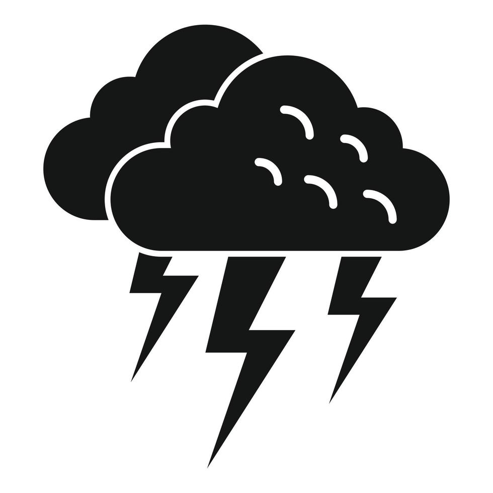 zomer storm icoon gemakkelijk vector. regen wolk vector