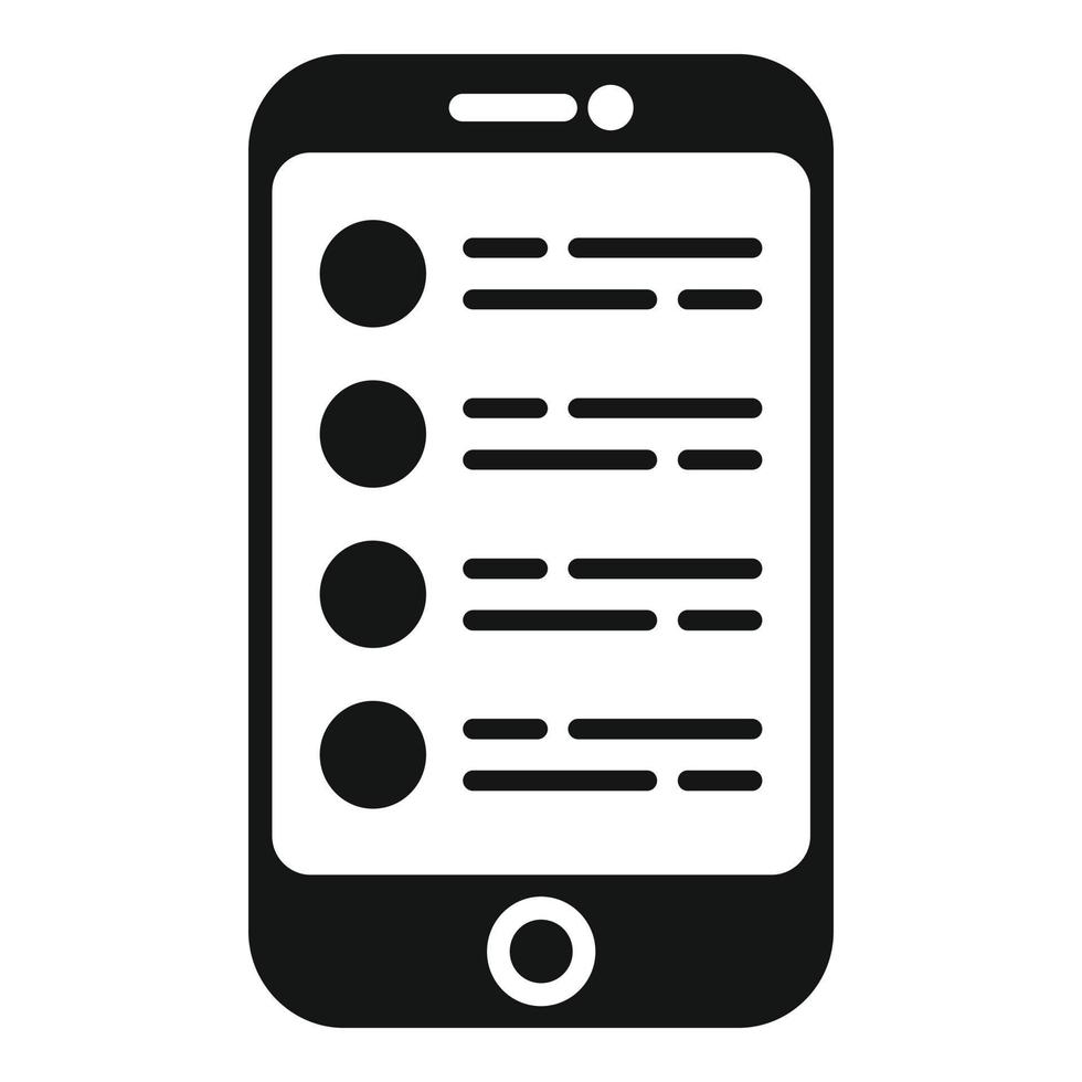 smartphone databank icoon gemakkelijk vector. klant gegevens vector