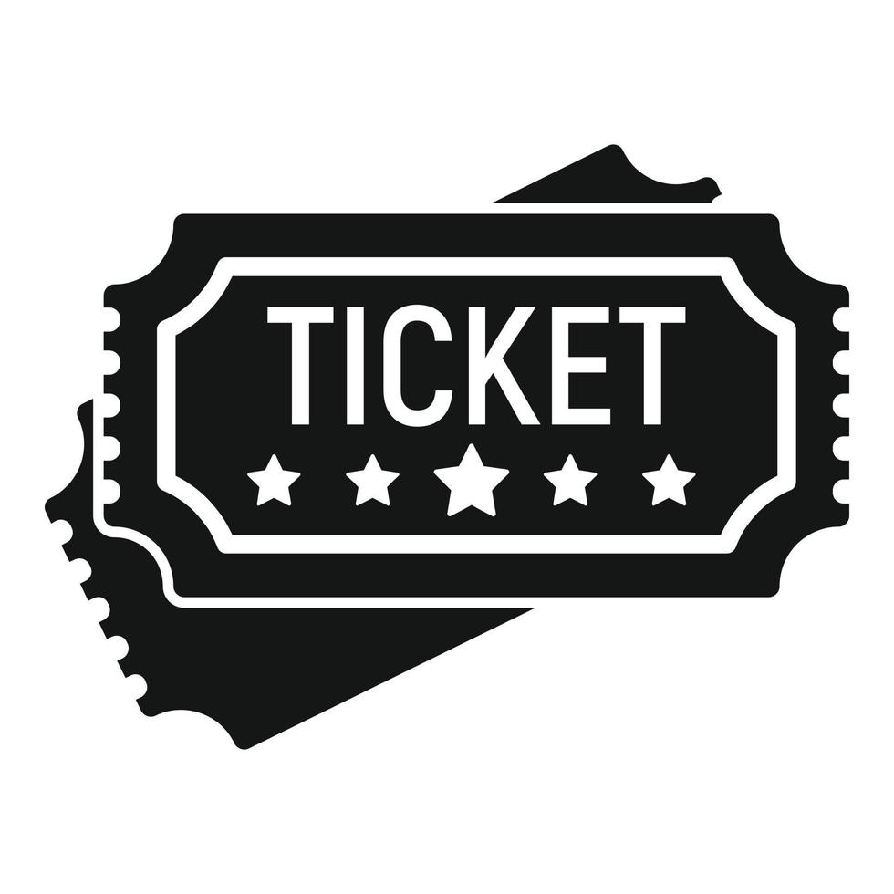 Lucky ticket icoon gemakkelijk vector. Chinese fortuin vector