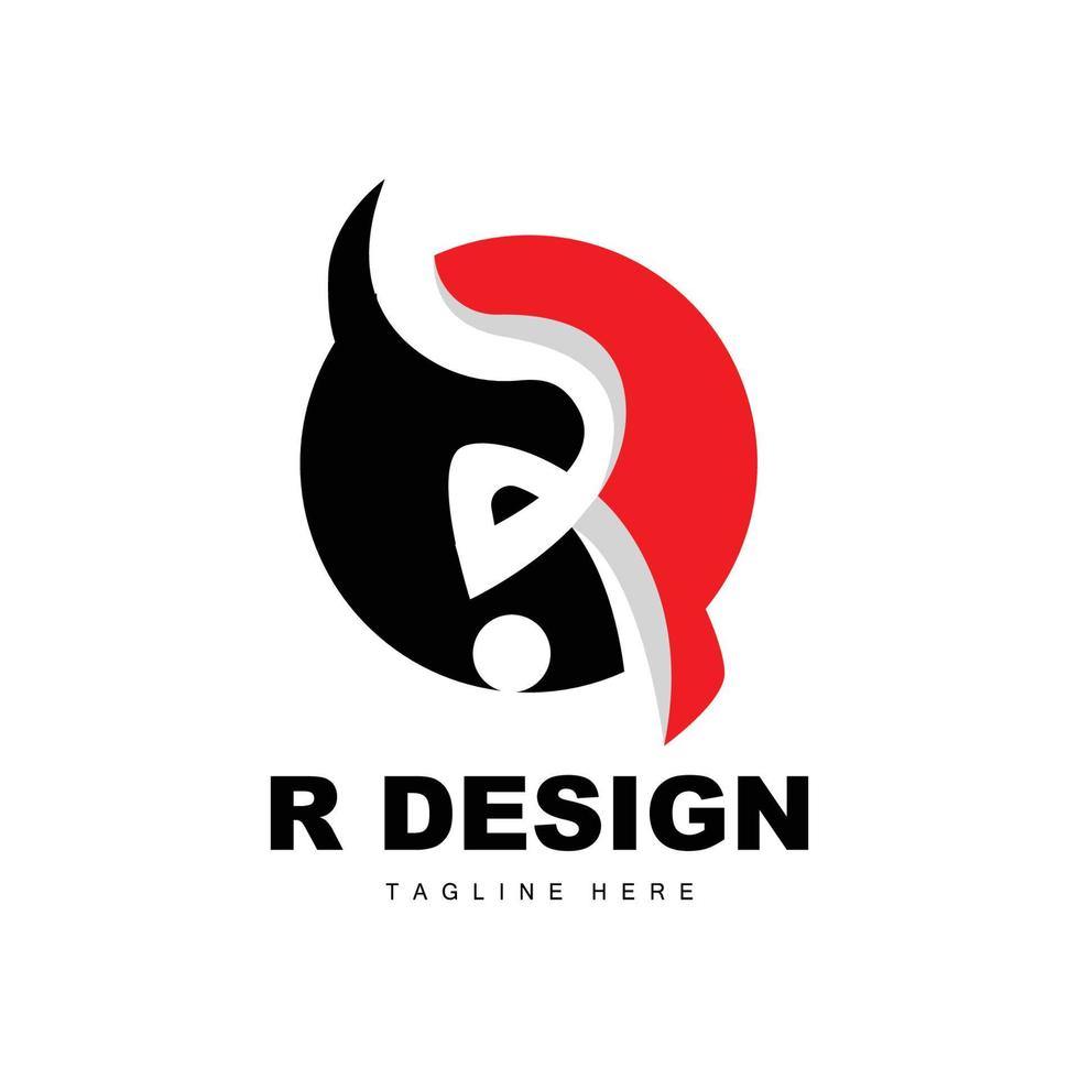 r brief logo, alfabet vector, eerste r Product merk logotype ontwerp vector