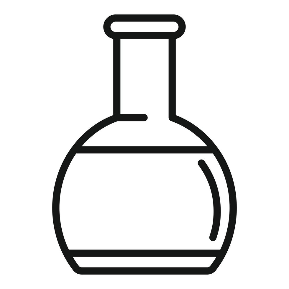 biologisch afbreekbaar plastic fles icoon schets vector. eco fles vector