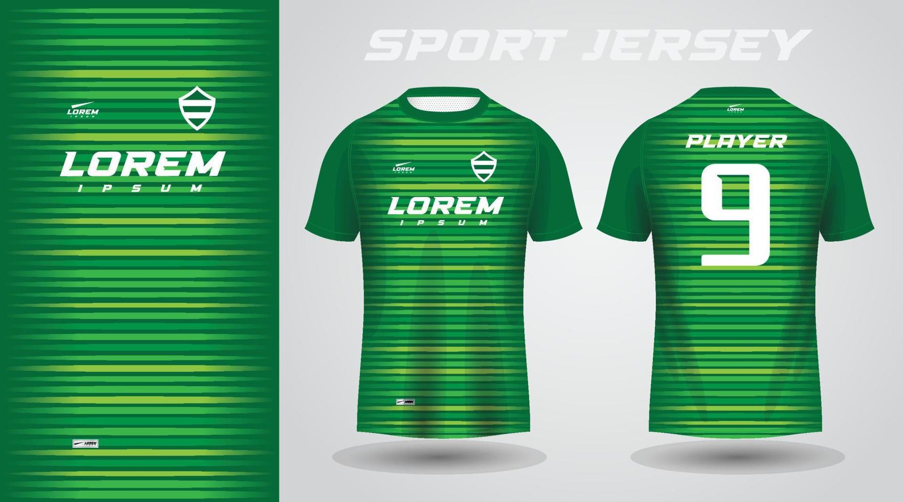 groen shirt sport jersey ontwerp vector