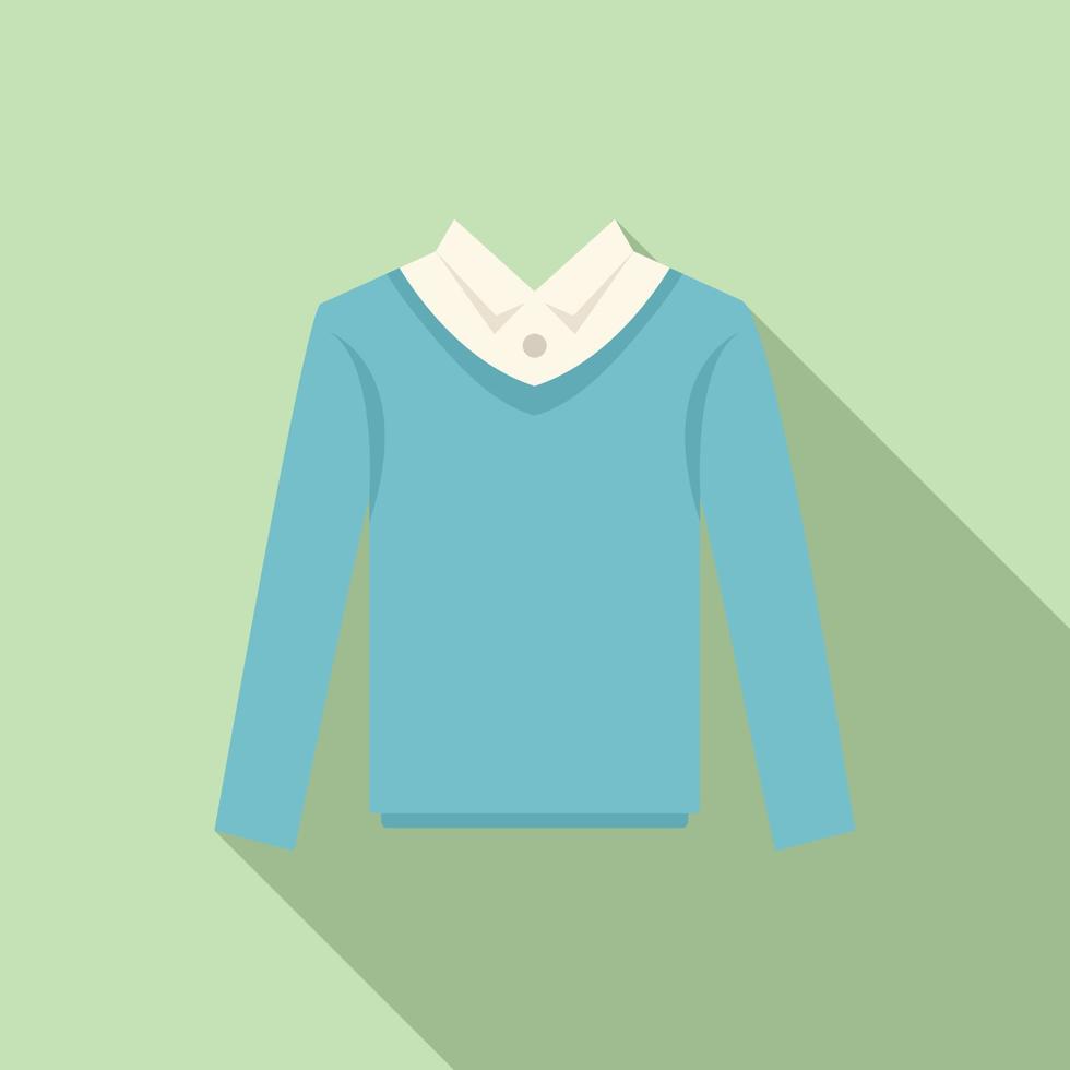 mode terug icoon vlak vector. school- uniform vector