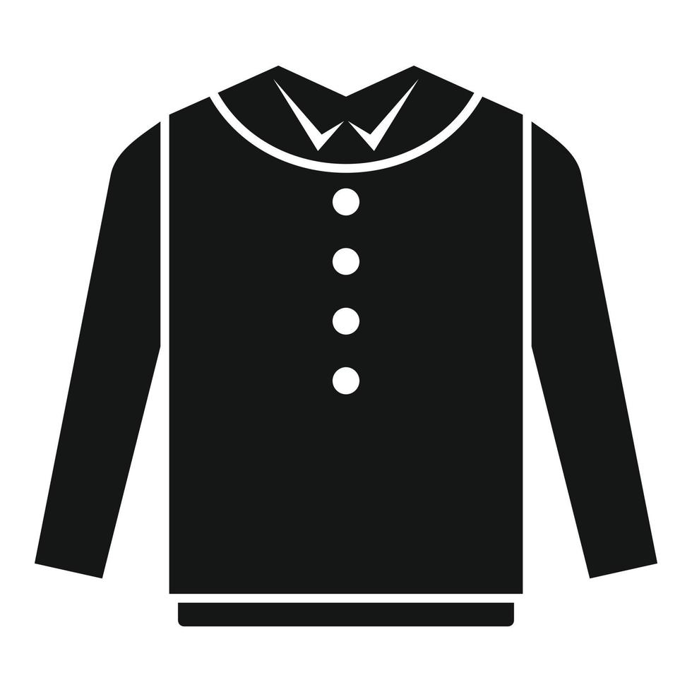 jongen overhemd icoon gemakkelijk vector. school- uniform vector