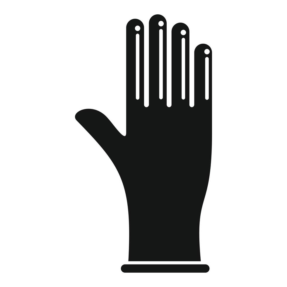 zorg handschoen icoon gemakkelijk vector. hand- latex vector