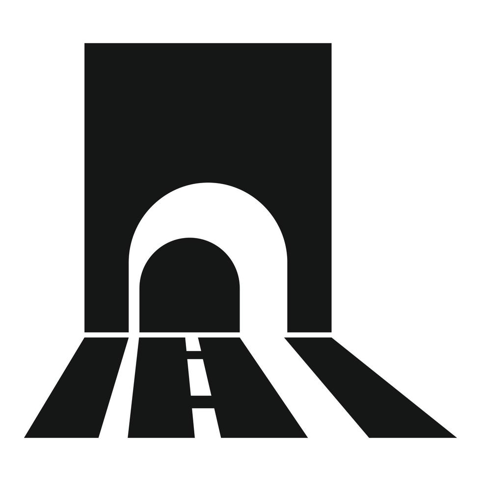 metro tunnel icoon gemakkelijk vector. auto Ingang vector