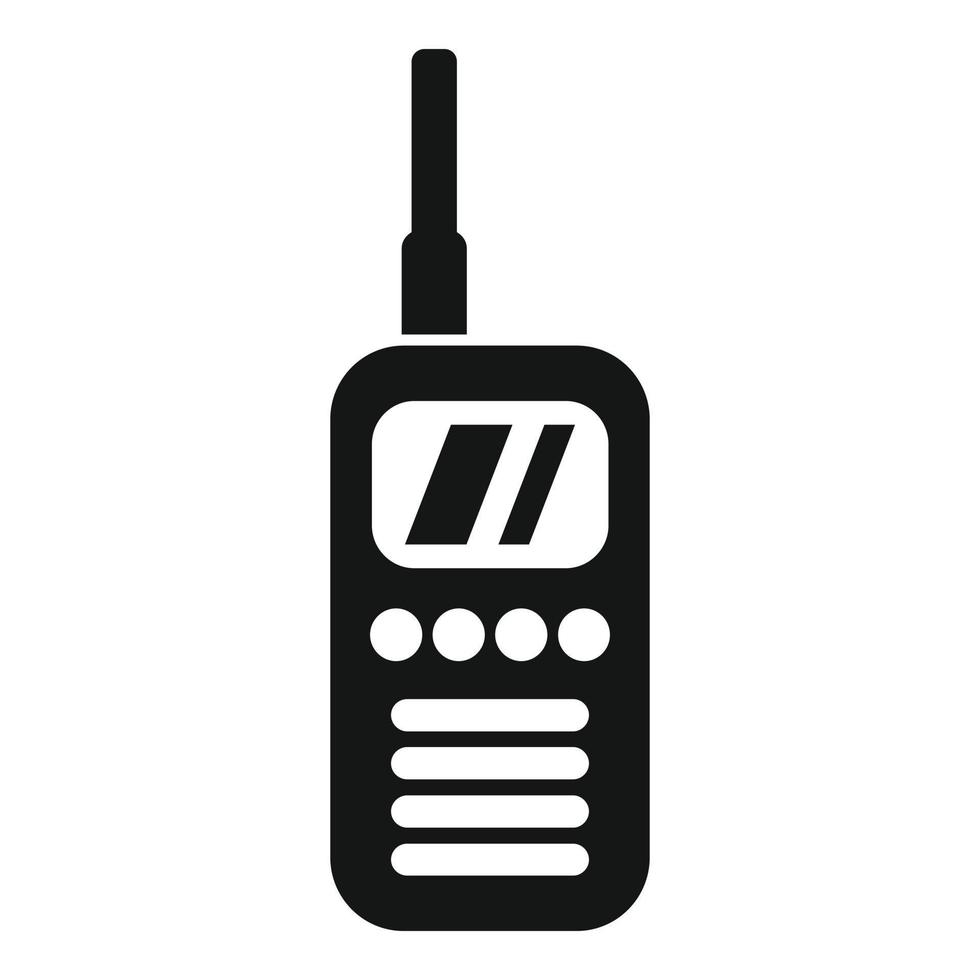 communicatie walkie talkie icoon gemakkelijk vector. online babbelen vector