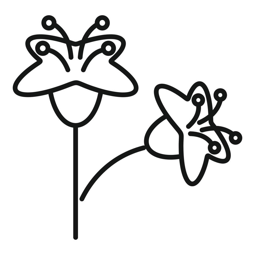 canola bloem icoon schets vector. fabriek zaad vector