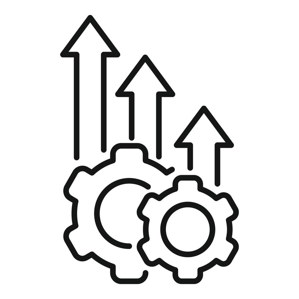 uitrusting toenemen inspanning icoon schets vector. bedrijf werk vector