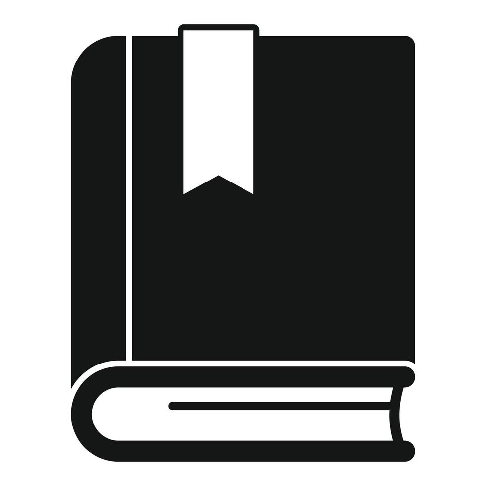 school- boek Mark icoon gemakkelijk vector. favoriete bladwijzer vector