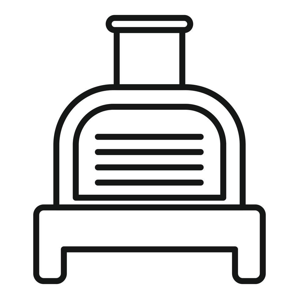 rokerij menu icoon schets vector. oven huis vector