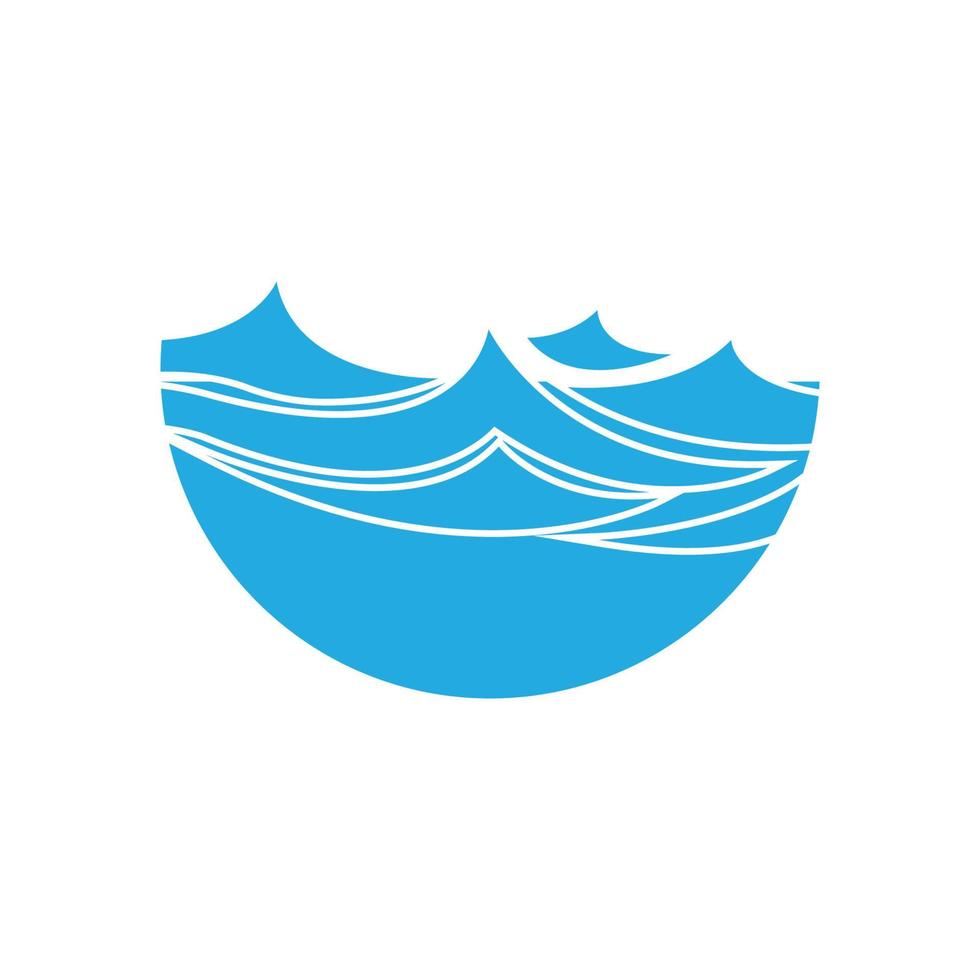 watergolf symbool en pictogram logo sjabloon vector