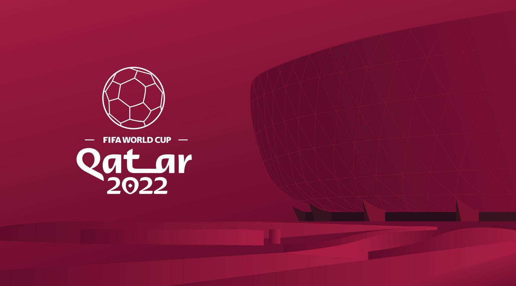 qatar wereld kop 2022 achtergrond vector