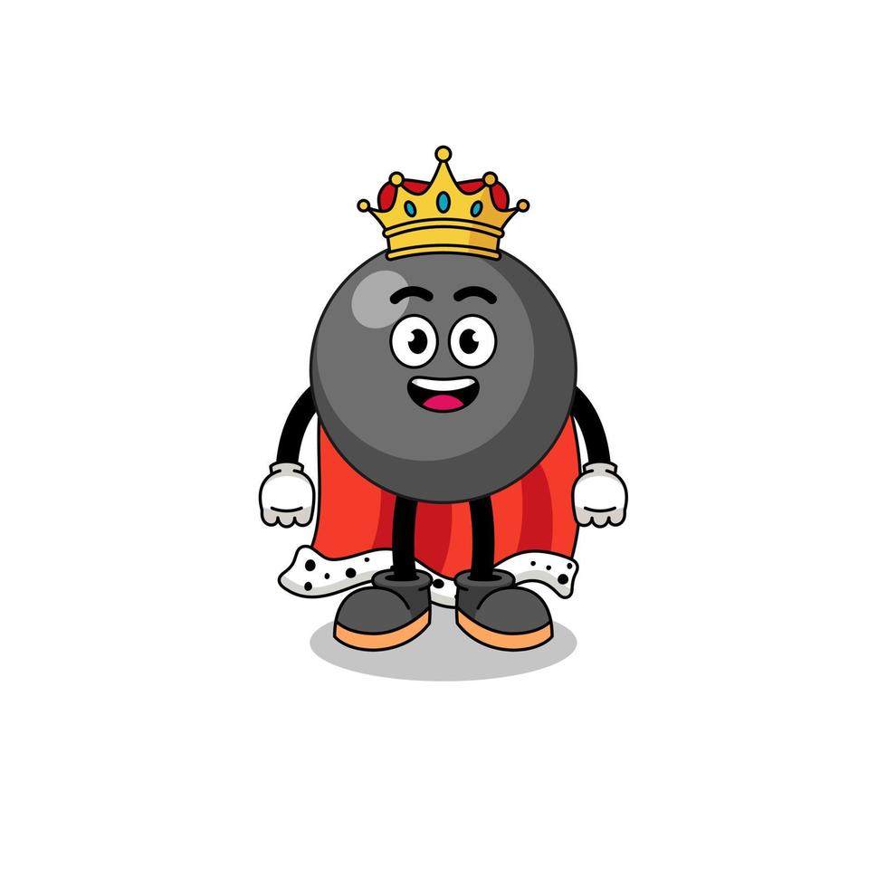 mascotte illustratie van punt symbool koning vector