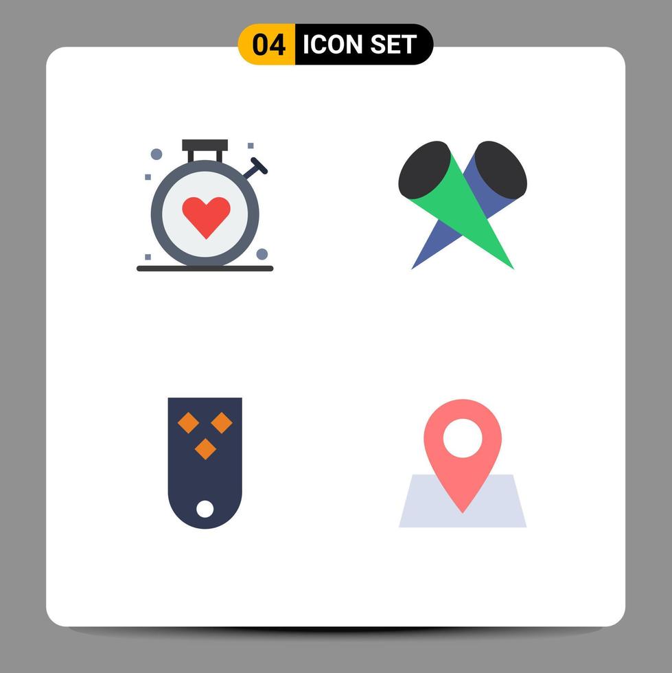 4 gebruiker koppel vlak icoon pak van modern tekens en symbolen van kompas insigne medisch populair rang bewerkbare vector ontwerp elementen