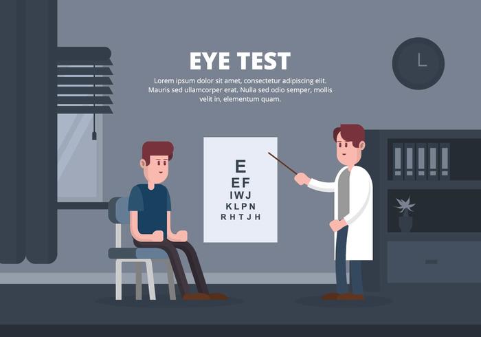 Eye Test Illustratie vector