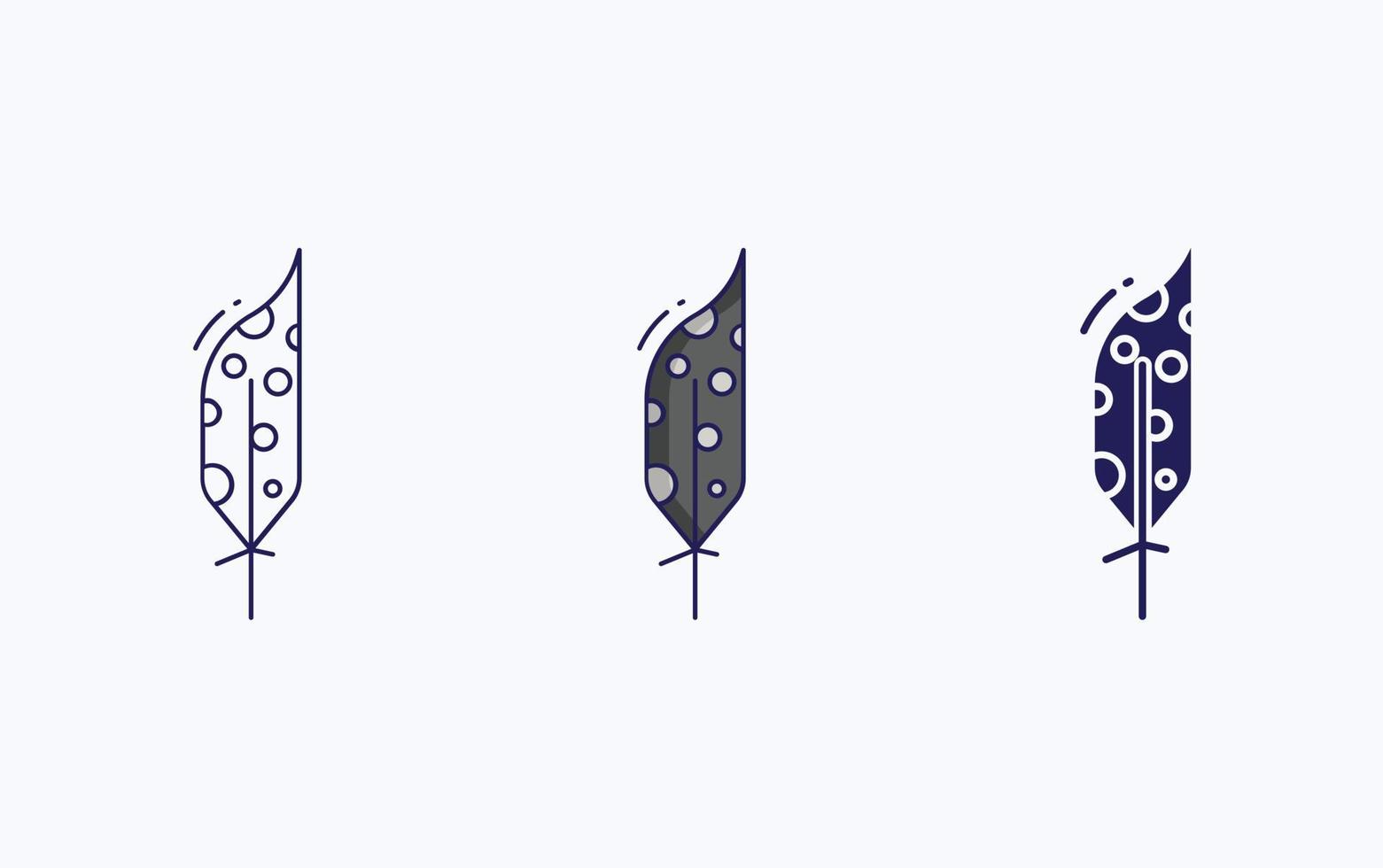 veer lijn en glyph icoon, vector illustratie