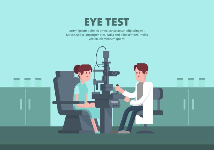 Eye Test Illustratie vector