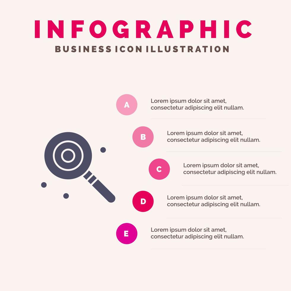 snoep lolly lolly zoet infographics presentatie sjabloon 5 stappen presentatie vector