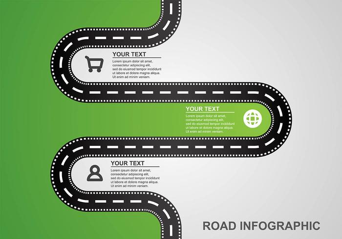 Roadmap infographic vector