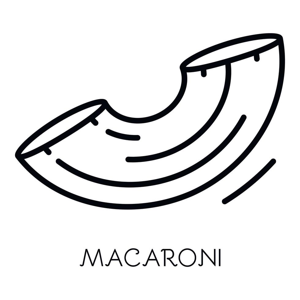 macaroni icoon, schets stijl vector