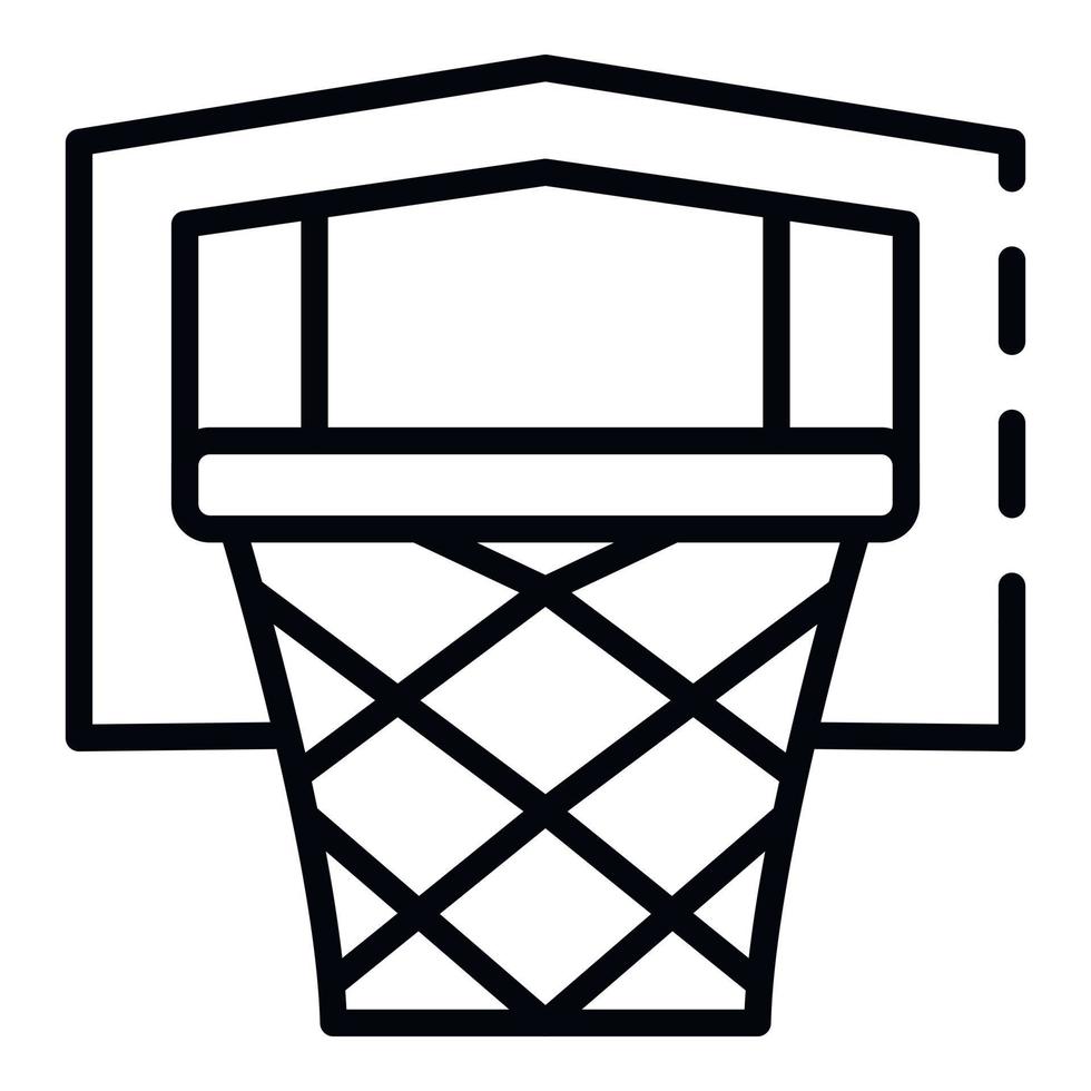 basketbal uitrusting icoon, schets stijl vector