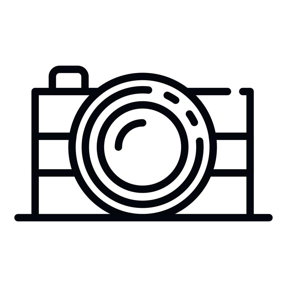 foto camera icoon, schets stijl vector