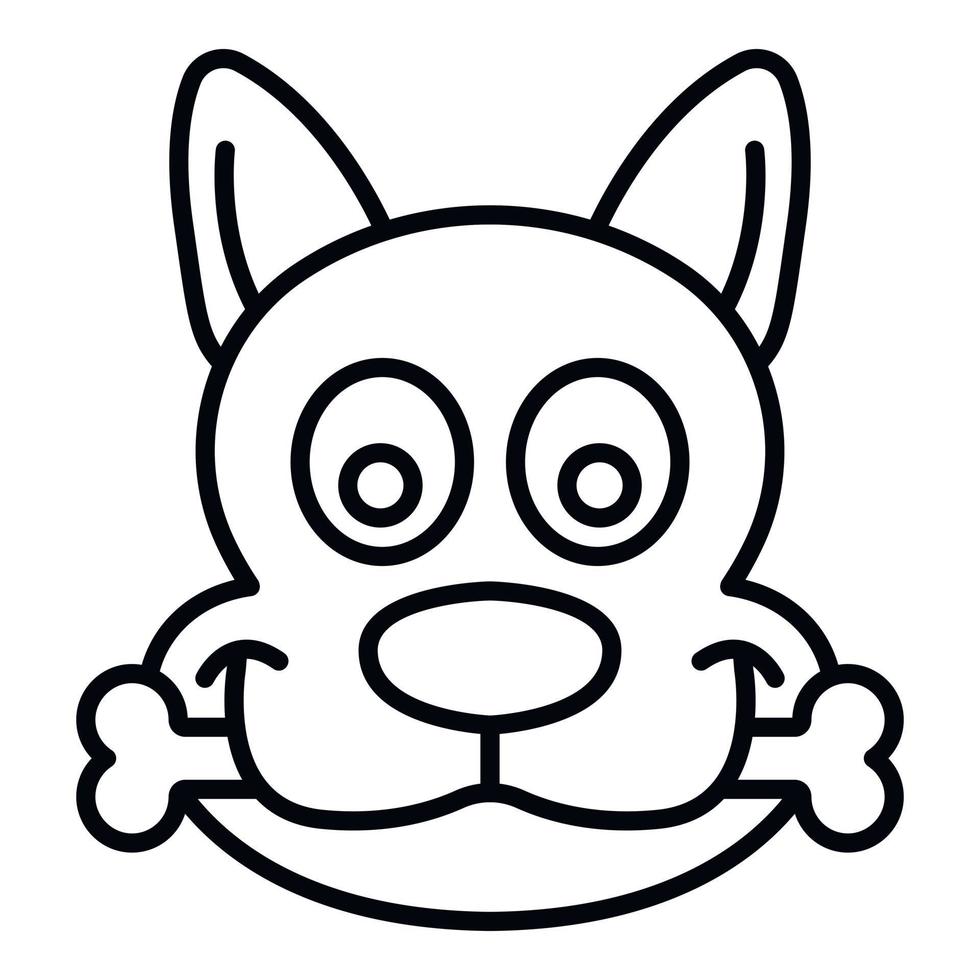hond bot gevangen icoon, schets stijl vector