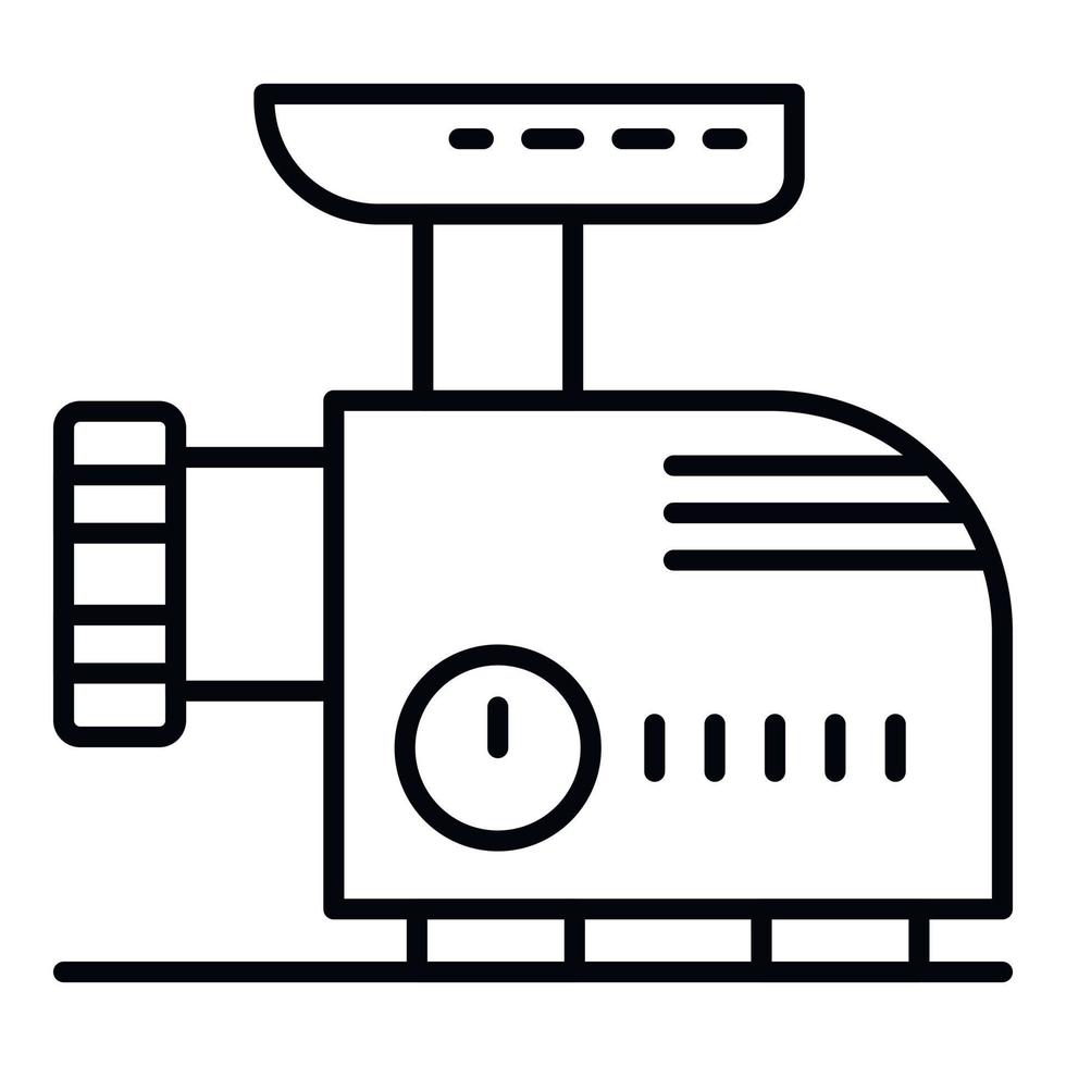 elektrisch vlees Slijper icoon, schets stijl vector