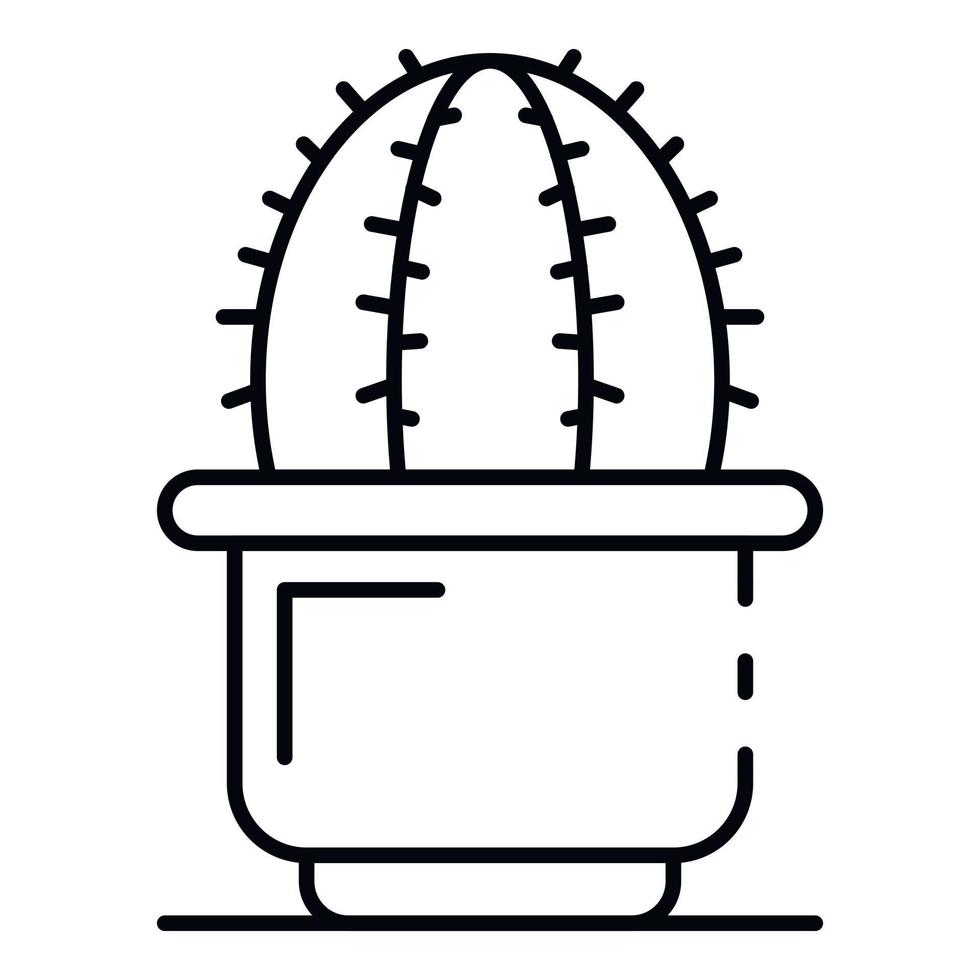 Mexicaans cactus pot icoon, schets stijl vector