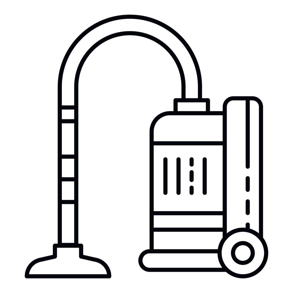 modern vacuüm schoonmaakster icoon, schets stijl vector