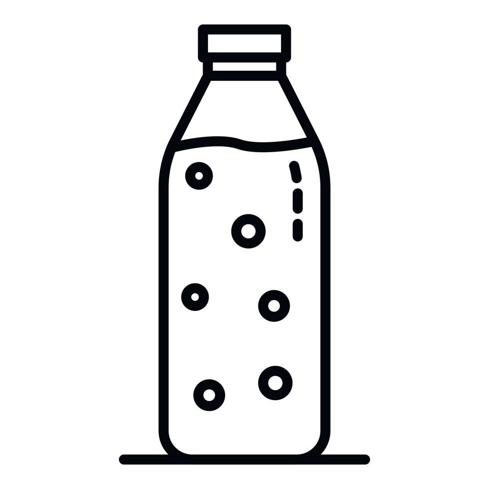 water gefilterd fles icoon, schets stijl vector
