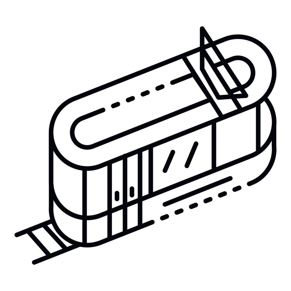 tram icoon, schets stijl vector