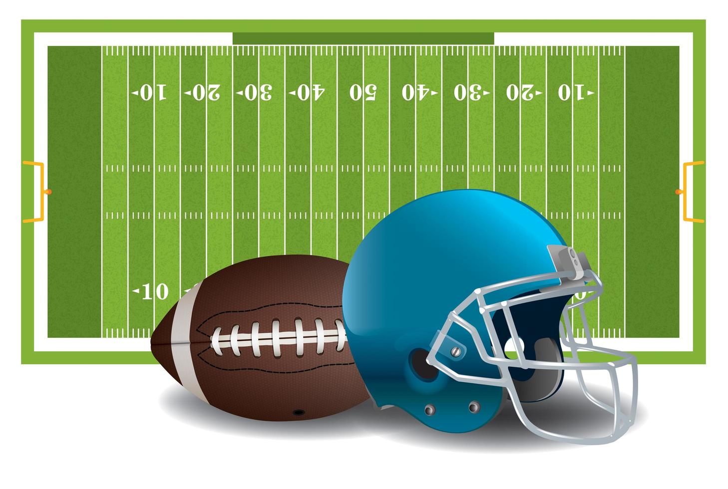 amerikaanse voetbalelementen vector