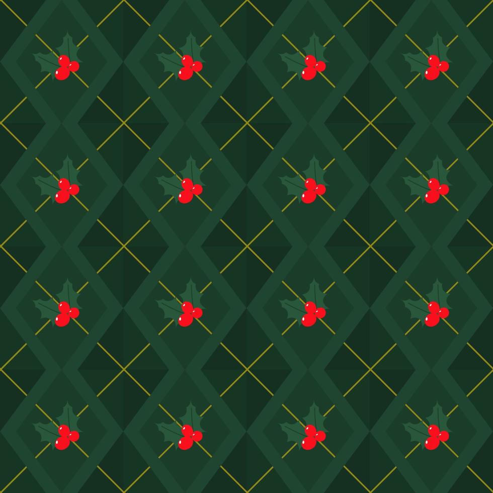 Kerstmis thema naadloos patroon Aan groente, vlak vector. vector