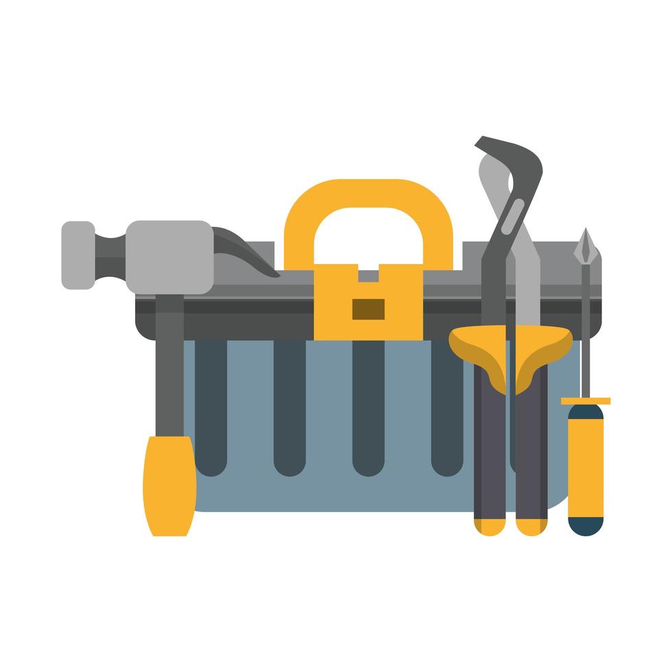 cartoon hardware en tool set samenstelling vector