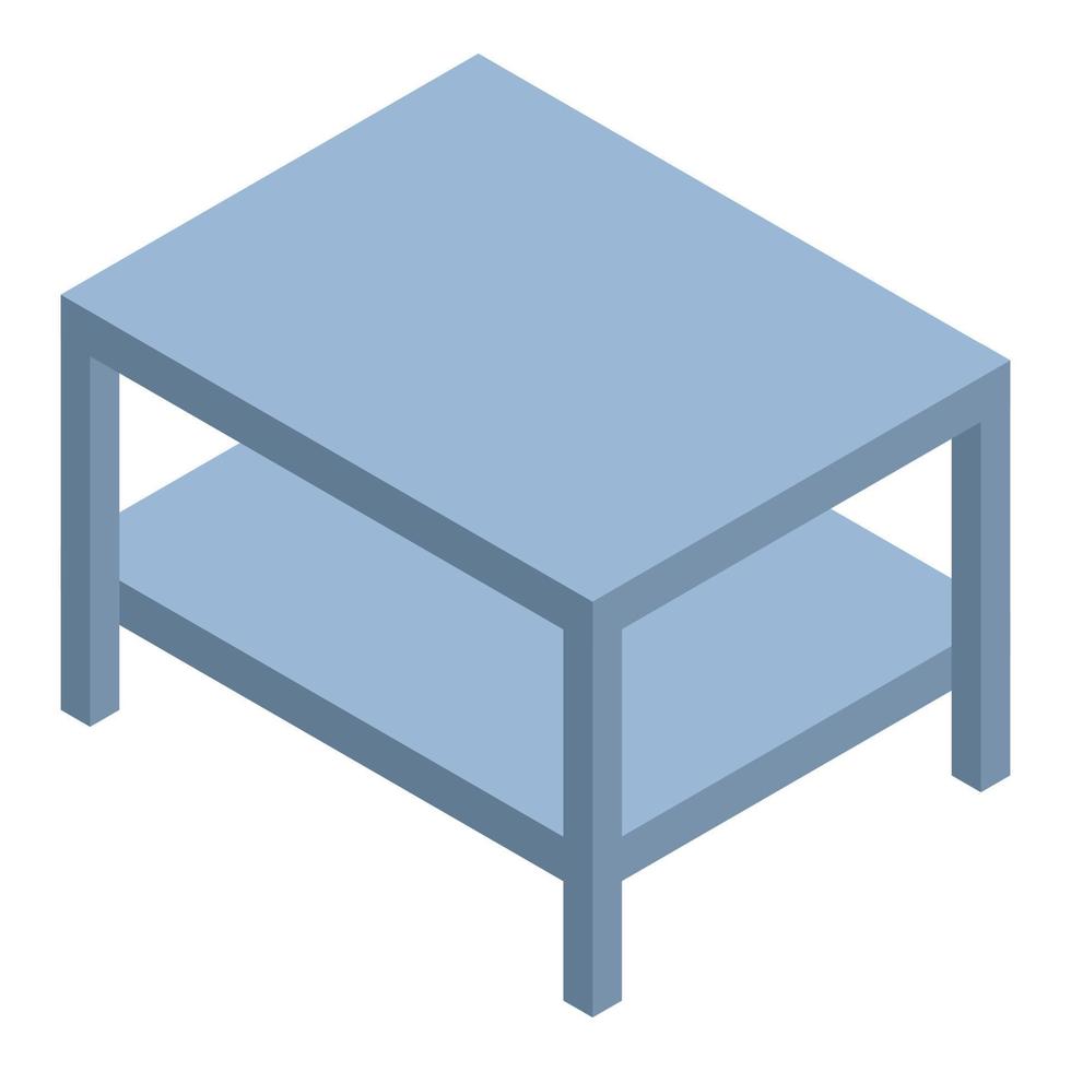 kamer tafel icoon, isometrische stijl vector