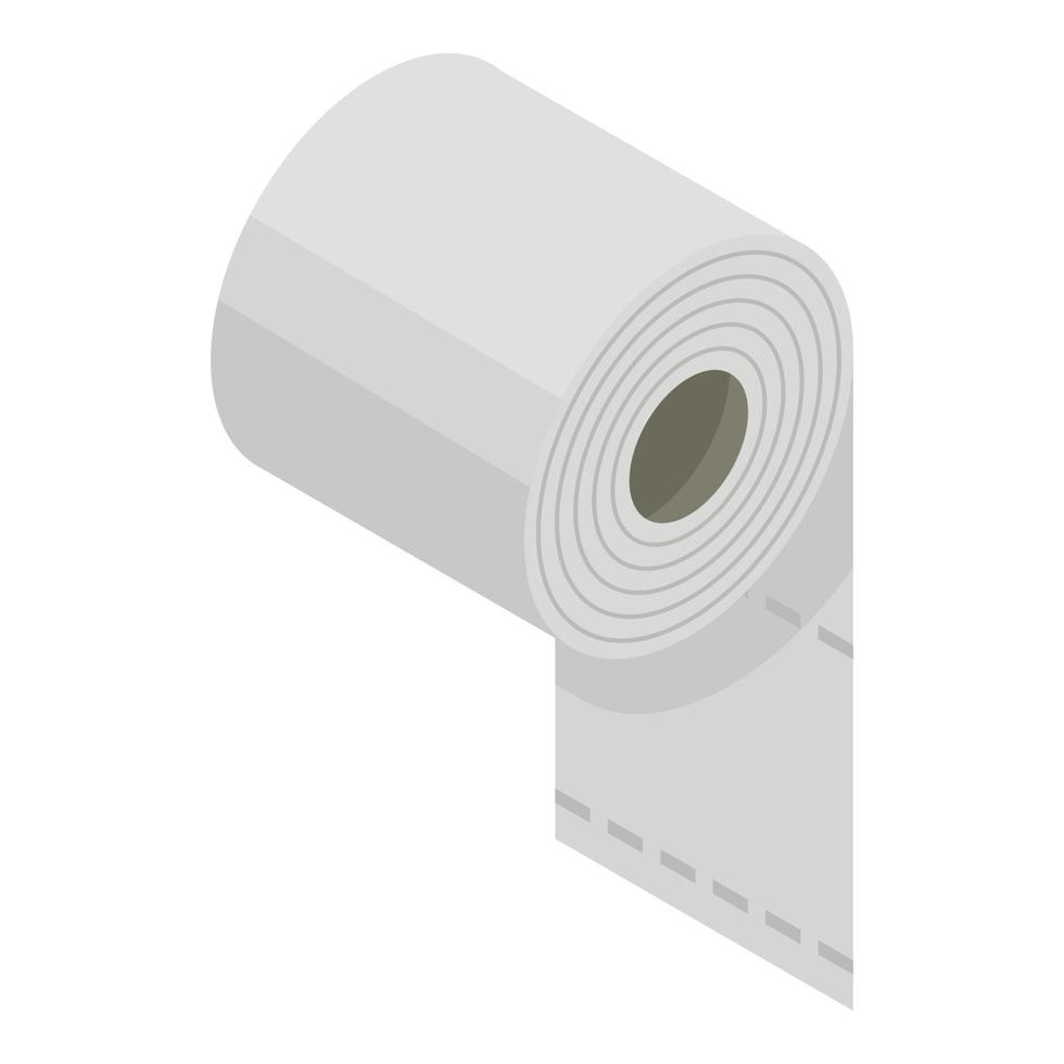 toilet papier icoon, isometrische stijl vector