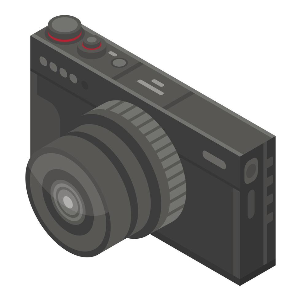 familie camera icoon, isometrische stijl vector