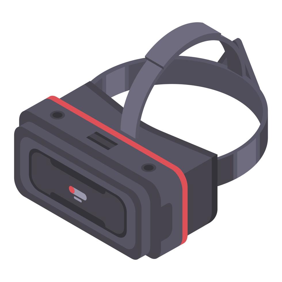 modern vr stofbril icoon, isometrische stijl vector