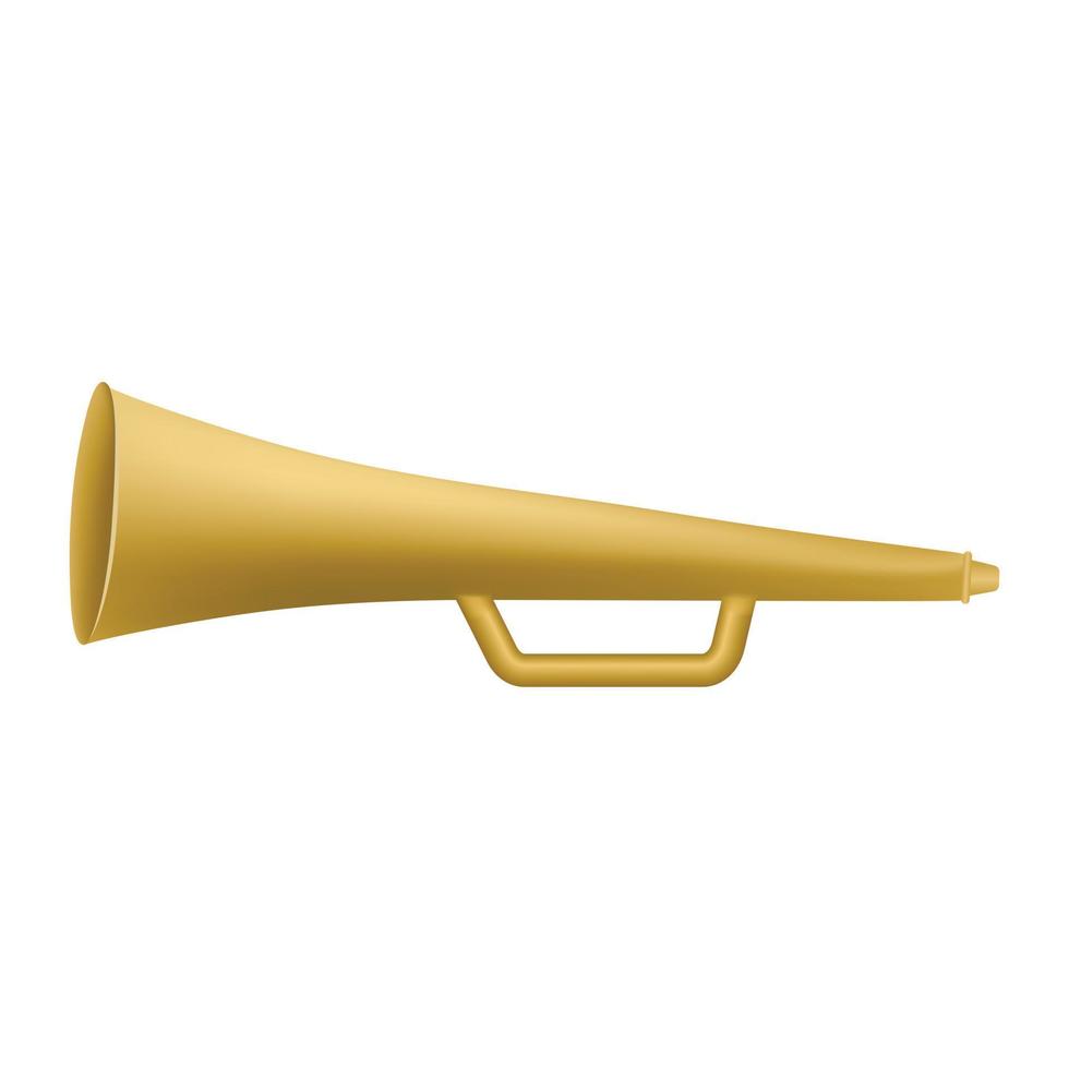 hand- toeter trompet icoon, realistisch stijl vector