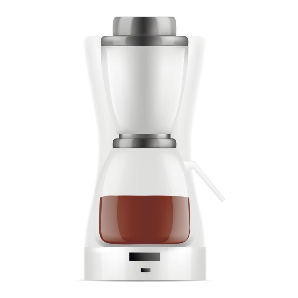 keuken koffie maker icoon, realistisch stijl vector