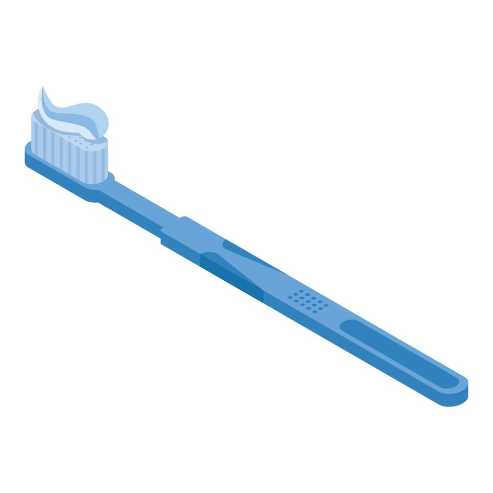 tandenborstel icoon, isometrische stijl vector