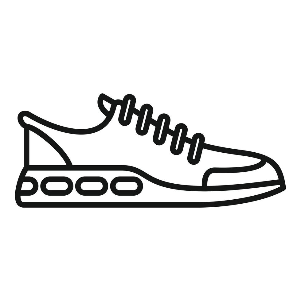 Sportschool sneaker icoon schets vector. rennen ontwerp vector