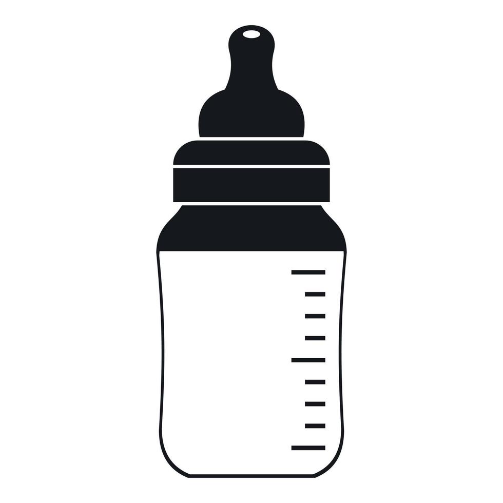 baby melk fles icoon, gemakkelijk stijl vector